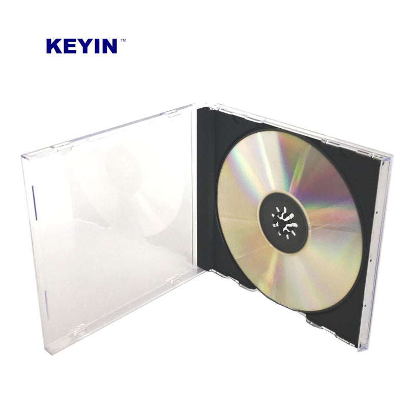 KEYIN حافظة أقراص مضغوطة سوداء قياسية من KEYIN - مميزة، 10 عبوات - Image 5